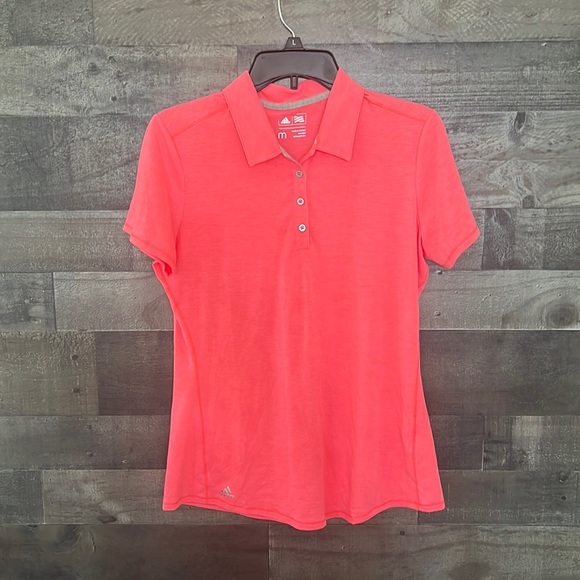 adidas Tops - Pretty Corral Adidas Polo Shirt